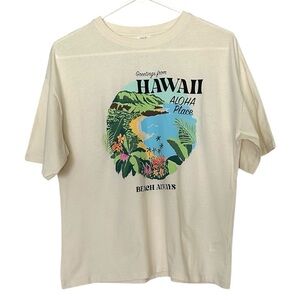 Zara Boys Hawaii T-shirt Size 13-14 NWOT Coastal Beach Graphic Tee